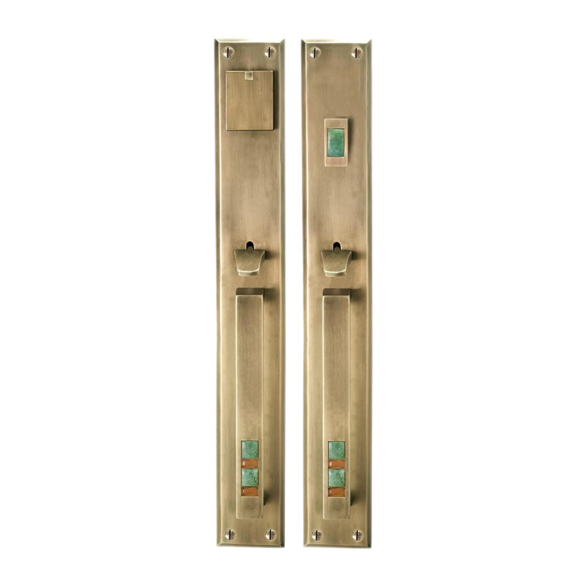 Solid Bronze Scottsdale Royale Thumblatch Mortise Entry Set