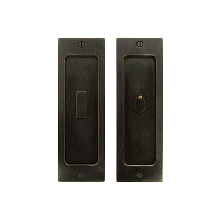 Solid Bronze Pocket Door 8 inch Privacy Set 