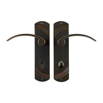 Solid Bronze Greco Lever Multipoint Entry Set