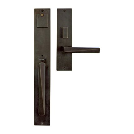 Solid Bronze Milan Thumblatch-Lever Mortise Entry Set