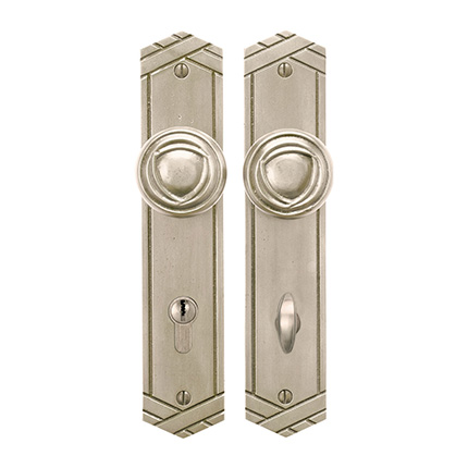 Solid Bronze Art Deco Knob Multipoint Entry Set