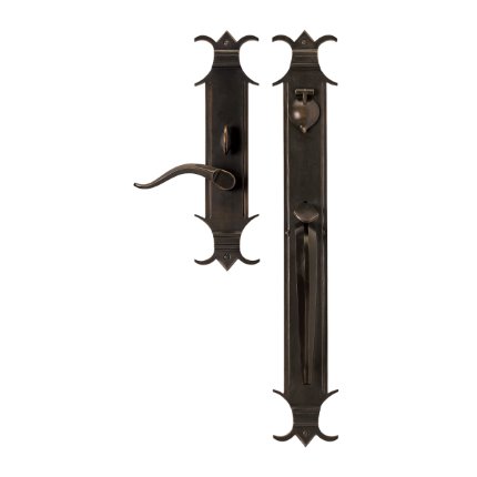 Solid Bronze Chateau Thumblatch Lever Mortise Entry Set