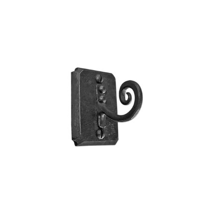 Hand Forged Iron Scroll Robe Hook 