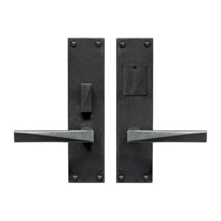 Hand Forged Iron Milan Lever Mortise Entry Set