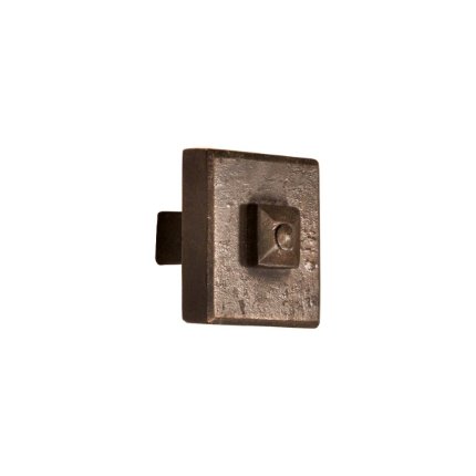 Hand Forged Iron Cody Square 1.5 inch Cabinet Knob 
