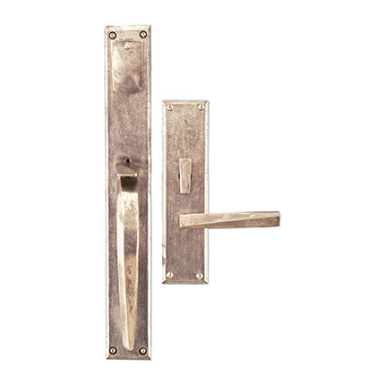 Hand Forged Iron Milan Thumblatch-Lever Mortise Entry Set 