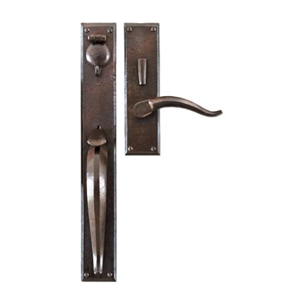 Hand Forged Iron Verona Thumblatch-Lever Mortise Entry Set