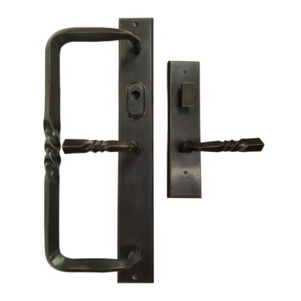 Solid Bronze Toscana Fixed Grip-Lever Multipoint Entry Set
