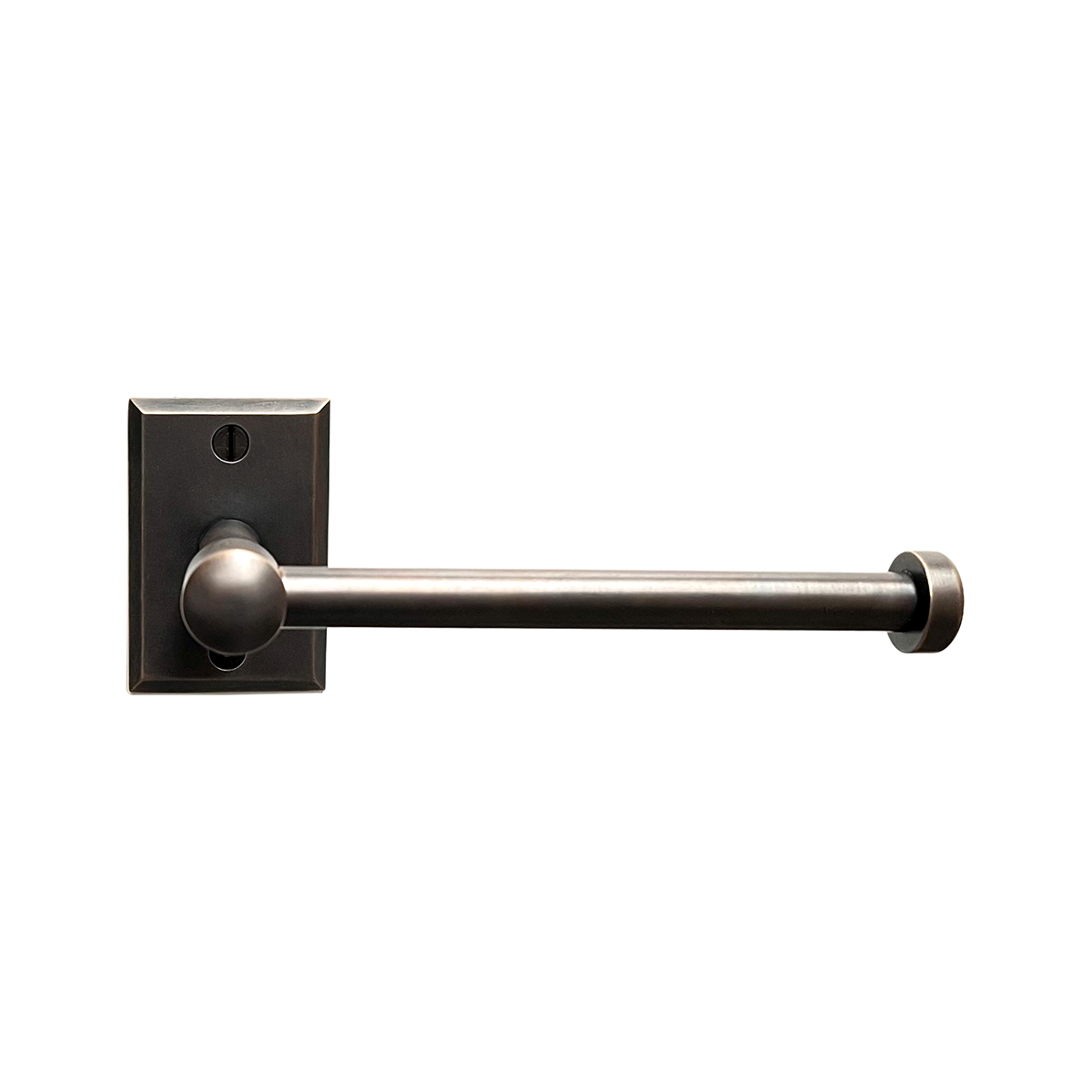 Solid Bronze Beveled Toilet Paper Holder