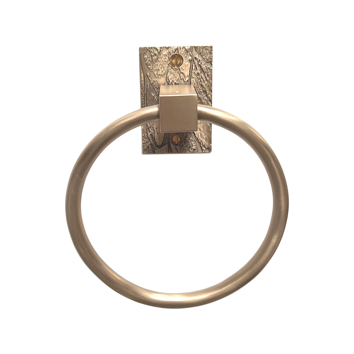 Solid Bronze Canyon Towel Ring