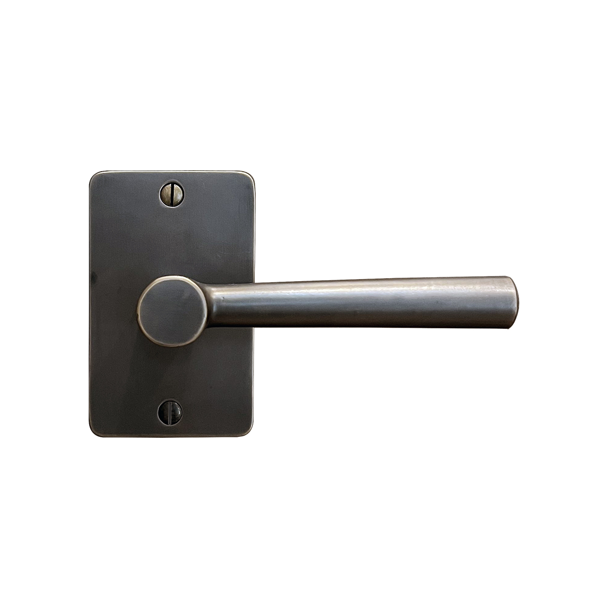 Solid Bronze Kareo Lever with Radius Escutcheon