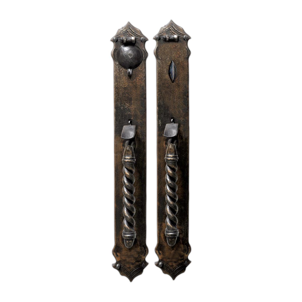 Hand Forged Iron Avila Thumblatch Mortise Entry Set