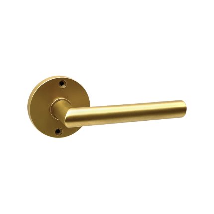 Brass Grant Lever with Round Escutcheon