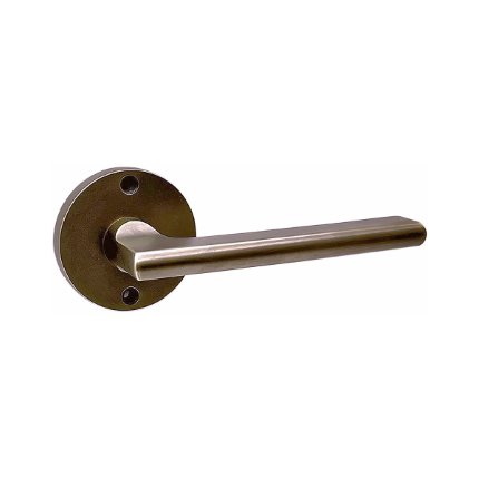 Brass Taylor II Lever with Round Escutcheon