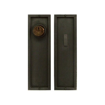 Solid Bronze Pocket Door 10 inch Entry Set 