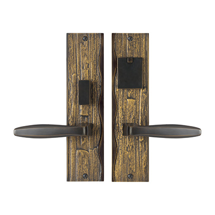 Solid Bronze Amalfi Lever Mortise Entry Set
