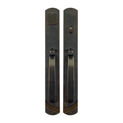 Solid Bronze Greco Thumblatch Mortise Entry Set