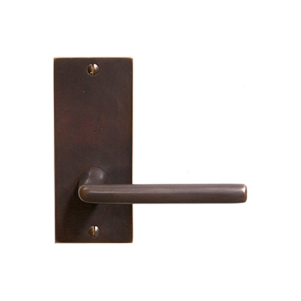 Solid Bronze Chelsea lever with Straight Edge Escutcheon