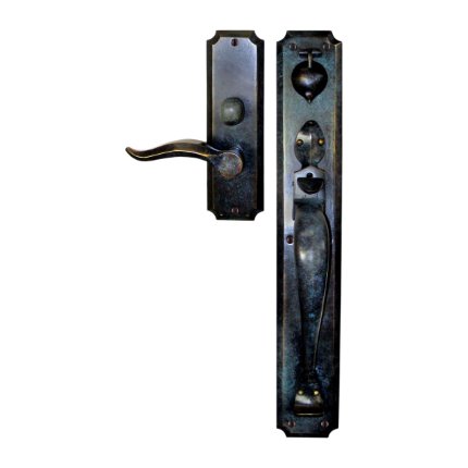Solid Bronze Normandy Thumblatch-Lever Mortise Entry Set