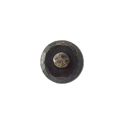 Hand Forged Iron Round 1 inch Clavo 