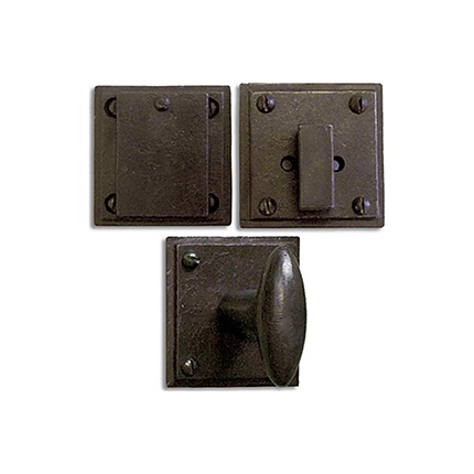 Hand Forged Iron East-West Knob Entry Set 